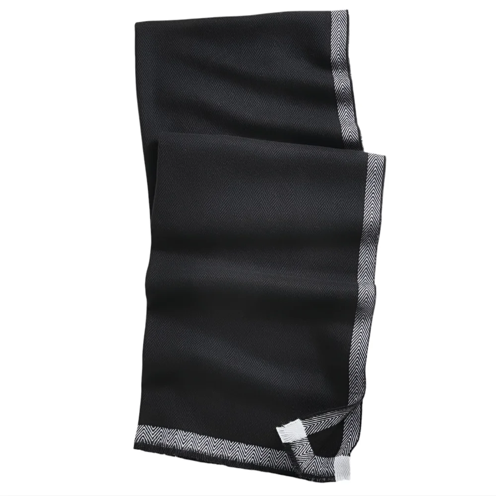 NWT Alfani Men's Solid Tipped Scarf Black Size Regular